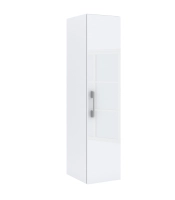 Słupek lazienkowy wiszący LUNA 1D 40 cm Biała Połysk